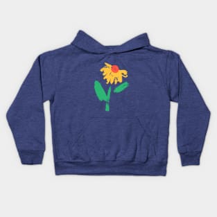 Happy Yellow Flower Kids Hoodie